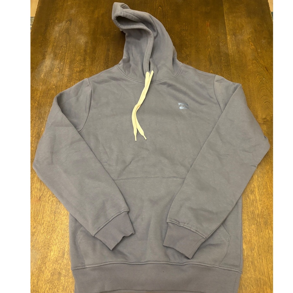 Billabong Mens Rhodes PO Hoodie Denim Blue Small 24A4102401 Pullover Sweatshirt